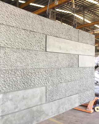 Carved clay panel fabrication for cast concrete architectural facade, fabricated for Projalma Singapore, 2019